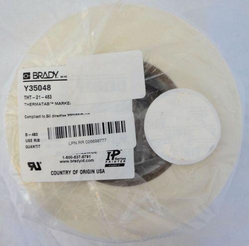 Brady THT-21-483 Thermal Transfer Label, Poly, 3&#034; x 300&#039; $250 New