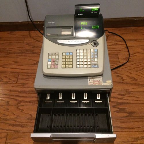 Casio PCR-T2000 Electronic Cash Register w Drawer Receipt Printer Keys