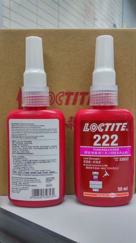 Loctite 222 - threadlocker low strength 50ml - 2 bottle - free shipping for sale