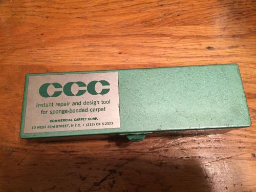 Vintage Commercial Carpet Corporation CCC Repair Tool for Sponge Bonded Carpet