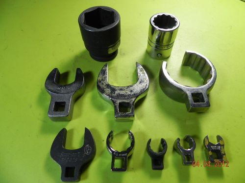 Large snap-on / armstrong sockets crows foots for sale