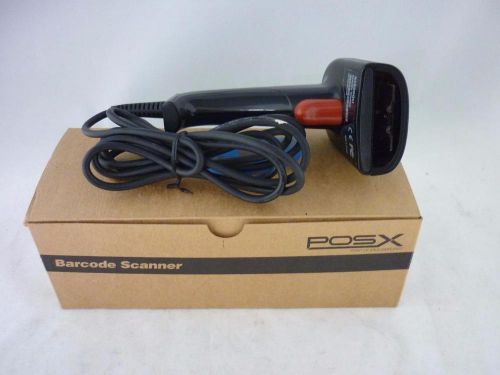 POS-X General Purpose LED Wired USB Barcode Scanner Model:XI3200 Used
