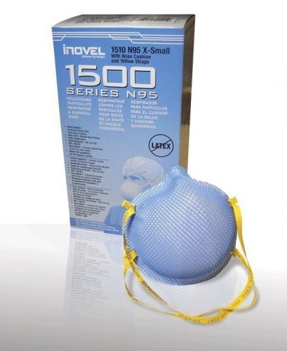 Case of 160 inovel 1510 n95 x small particulate respirator surgical masks for sale