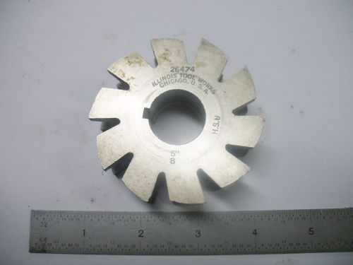 AMERICAN MADE ITW 5/8&#034; CONCAVE MILLING CUTTER 2-3/4 x 1 x 7/8&#034; HOLE