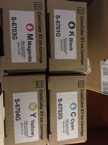 Riso ComColor Ink Full Set S6701G, S6702G, S6703G, S6704G