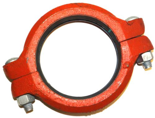 &#034;grinnell&#034; 772 fire sprinkler painted grooved rigid coupling (5&#034;\141.3mm) for sale