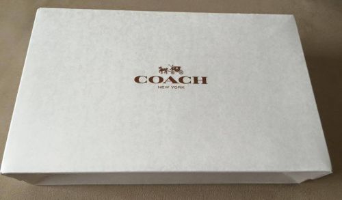 NEW COACH, Gift box 10&#039;x6&#034;x 2.5&#034; plus Tissue paper COACH 36&#034;x24&#034;