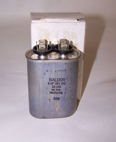 New baldor 04-440 capacitor 4 uf 440 vac nib for sale