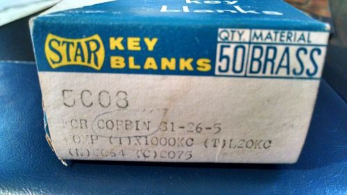 Box of 50 Star Key Blanks 5C08 - New