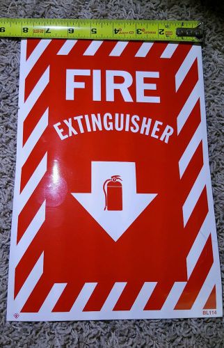 Fire Extinguisher Decal 12&#034; x 8&#034;