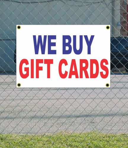 2x3 we buy gift cards red white &amp; blue banner sign new discount size &amp; price for sale