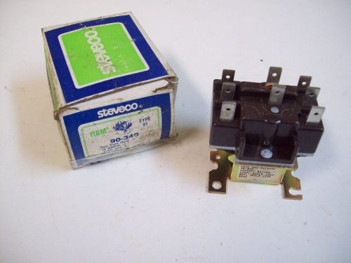 STEVECO 90-340 12AMPS 2-POLE DOUBLE THROW RELAY - NEW - FREE SHIPPING!!