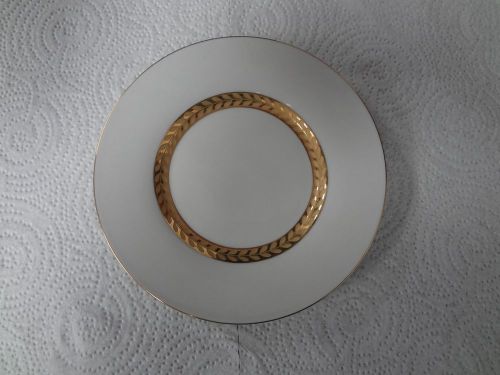 Retroneu  imperial gold 491b 6.25&#034; porcelain plates (5) -  b&amp;b/dessert #896 for sale