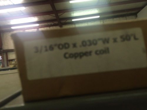 COPPER TUBING 3/16 od x .030 w  50&#039;