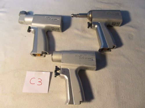 3 Stryker System 5 Orthopedic Handpieces