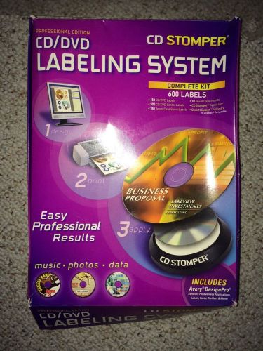 CD Stomper CD and DVD 600 Label System Complete Kit - Professional Edition NIB