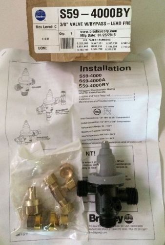 Bradley s59-4000by mixing valve with bypass, lead free 3/8&#034;  (new) for sale