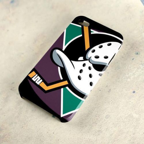 Anaheim Mighty Duck Hockey NHL Black Apple iPhone iPod Samsung Galaxy HTC Case