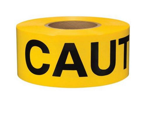 Presco 3-in x 1000-ft yellow caution cuidado flagging tape marking roll ribbon for sale