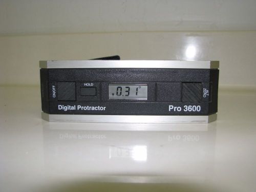 Pro3600 digital protractor - level, inclinometer &amp; angle gauge 0.01° resolution for sale
