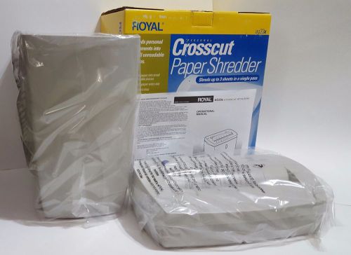 Brand New Royal Crosscut Paper Shredder Model AG33x - 3 Sheets at a Time