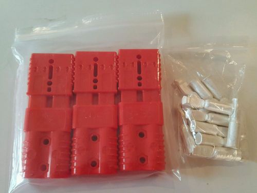 6 ANDERSON SB175 ORANGE CONNECTORS and # 2 awg contact&#039;s. Great Deal