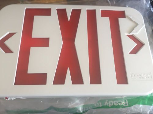 Lithonia lighting thermoplastic led emergency exit sign # exr led el m6 for sale