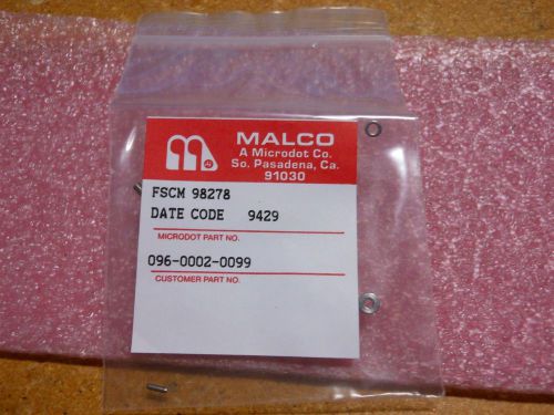 MALCO MICRODOT CONNECTOR JACK SCREW # 096-0002-0099 NSN: 5935-01-288-6222