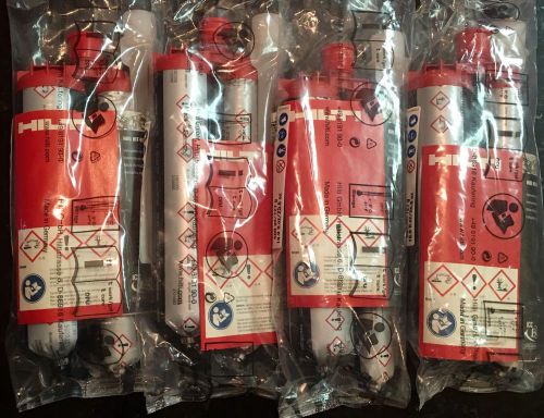 HILTI HIT-RE 500 SD 16.9oz/500ml. LOT OF 4 NIB Expires 04/2017..larger Size