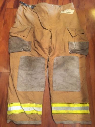 Firefighter pbi gold bunker/turnout gear globe pants 46w x 30l halloween costume for sale