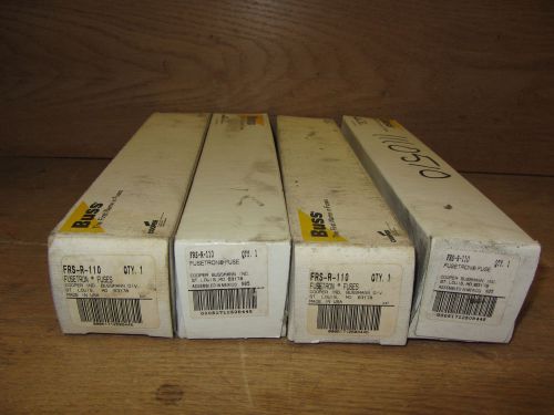 Cooper Bussmann Buss FRS-R-110 FRSR110 Lot of 4  110 Amp Fuses New in Box BIC5