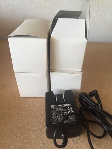 Lot Of 4 Group West Power Adapters Model #TRC-12-0830 New In Package Folding