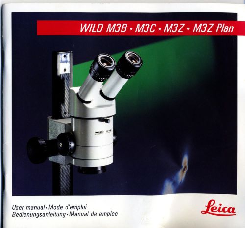 WILD/LEICA User Manual for M3 M3B M3Z M3C
