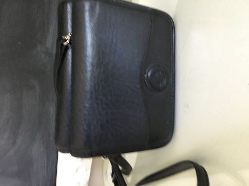 Franklin Covey Rare Black Pocket Size Binder with attachable Purse/Wallet