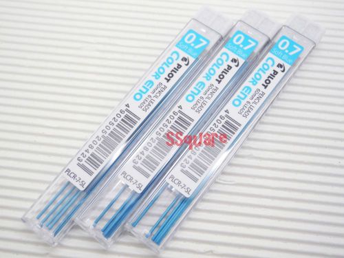 6 tubes x pilot color eno 0.7mm colored mechanical pencil leads,soft blue for sale