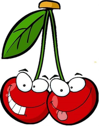30 Custom Cartoon Cherries Personalized Address Labels