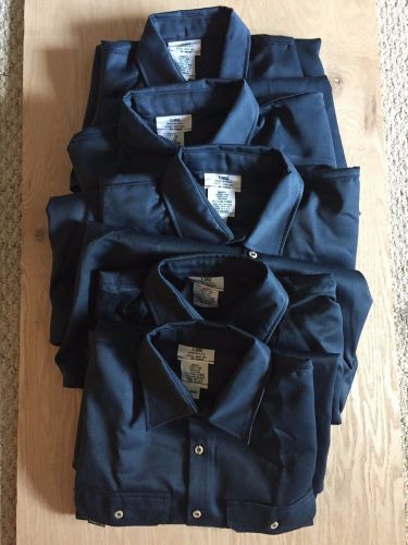 5x Steel Grip Inc. Work Shirts Long Sleeve Men&#039;s Navy Blue X-Large Vinex HRC2