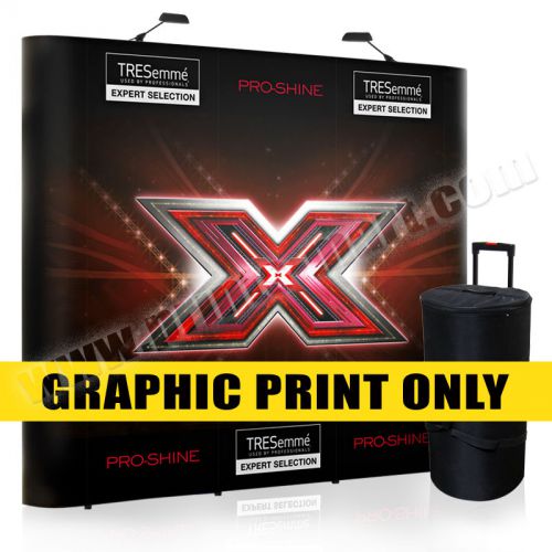 Replacement graphic 8&#039; trade show pop up display banner stand exhibits banner for sale