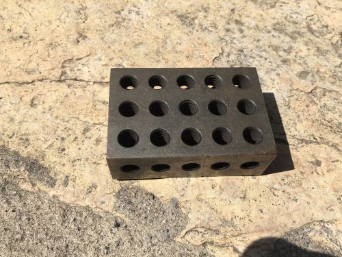 Pair 1-2-3 123 BLOCK Set Precision Matched MILL MILLING MACHINIST 23 Holes