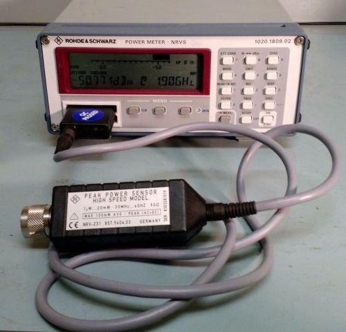 Rhode &amp; Schwarz NRVS Power Meter with NRV-Z31 6 GHz Power Sensor