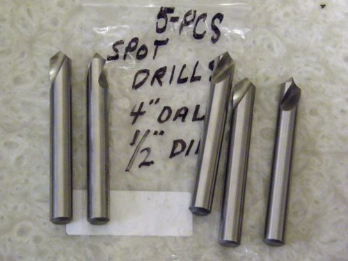 5-PCS - SPOT DRILL -1/2&#034; 90 Deg. 0321-L