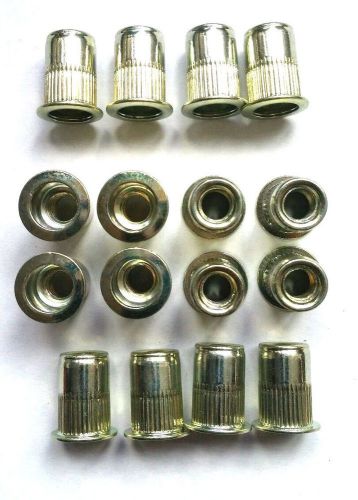 (50) 3/8 - 16 zinc steel rivnut blind rivet nut nutsert for sale