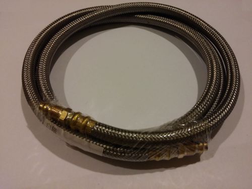 Ф6mm x 63&#034;L High Pressure Flexible Rubber Lubrication Hose Male x Male Assembly