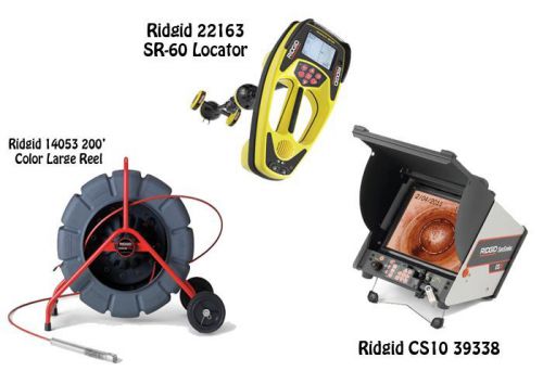 Ridgid 200&#039; color reel (14053) seektech sr-60 locator (22163) cs10 (39338) for sale