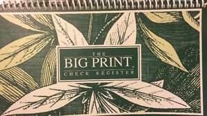 Big Print Check Register