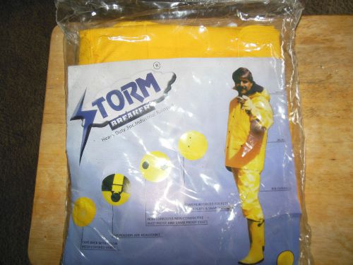 Storm Breaker Heavy Duty 3 Pc. Industrial Yellow Rainsuit Size XL