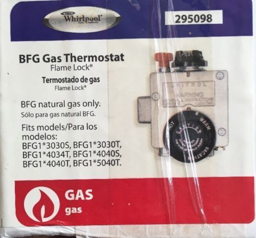 Thermostat 295098 WHIRLPOOL Gas Robertshaw NEW BFG Natural Gas free shipping
