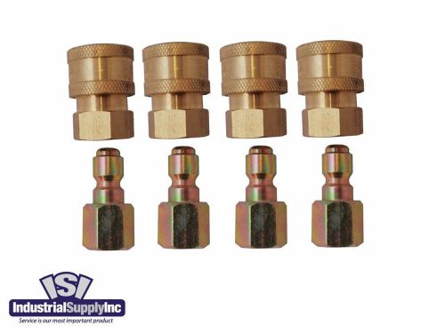 4-pk 3/8&#034; fpt pressure washer coupler disconnects for sale
