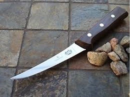 Victorinox 40016 Boning Knife 5&#034; blade curved semi-stiff blade rosewood handle