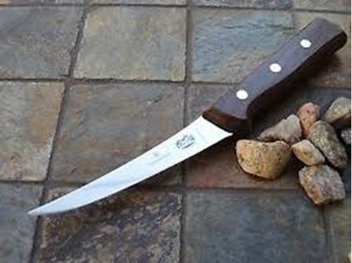 Victorinox 40016 Boning Knife 5&#034; blade curved semi-stiff blade rosewood handle